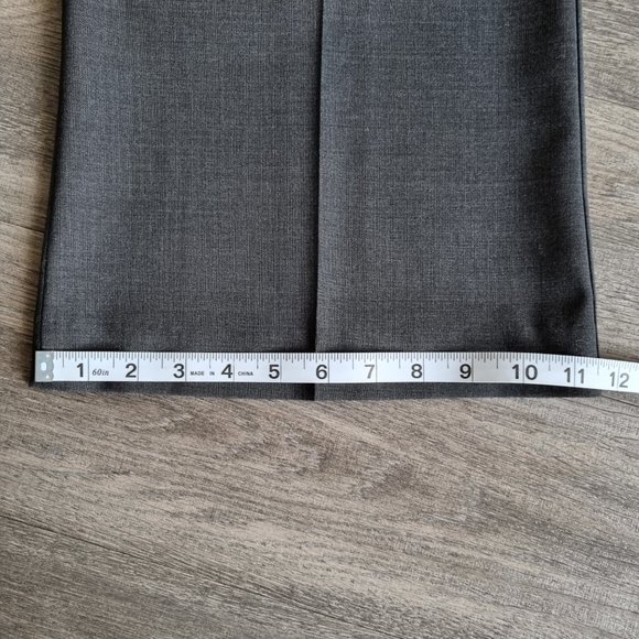 ARITZIA Talula Babaton Heather Grey Trousers Size 10 - Picture 7 of 8